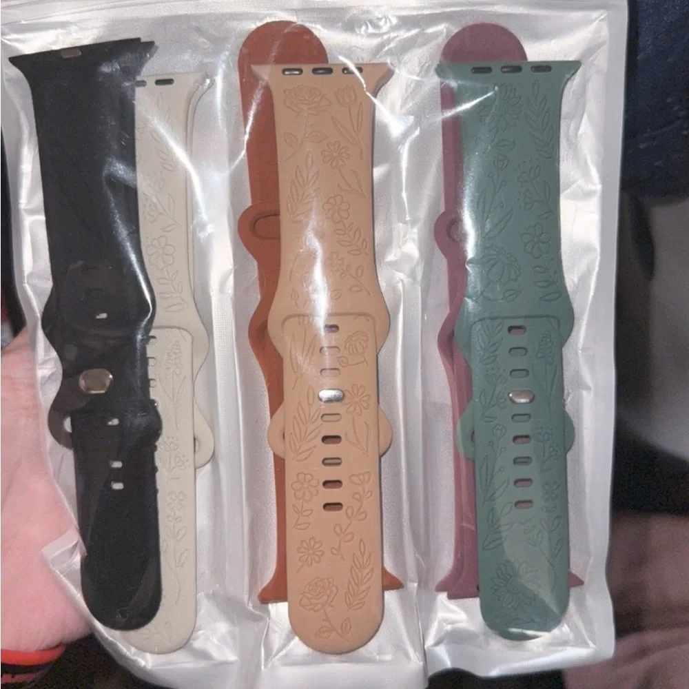 apple watch bands + screen protectors